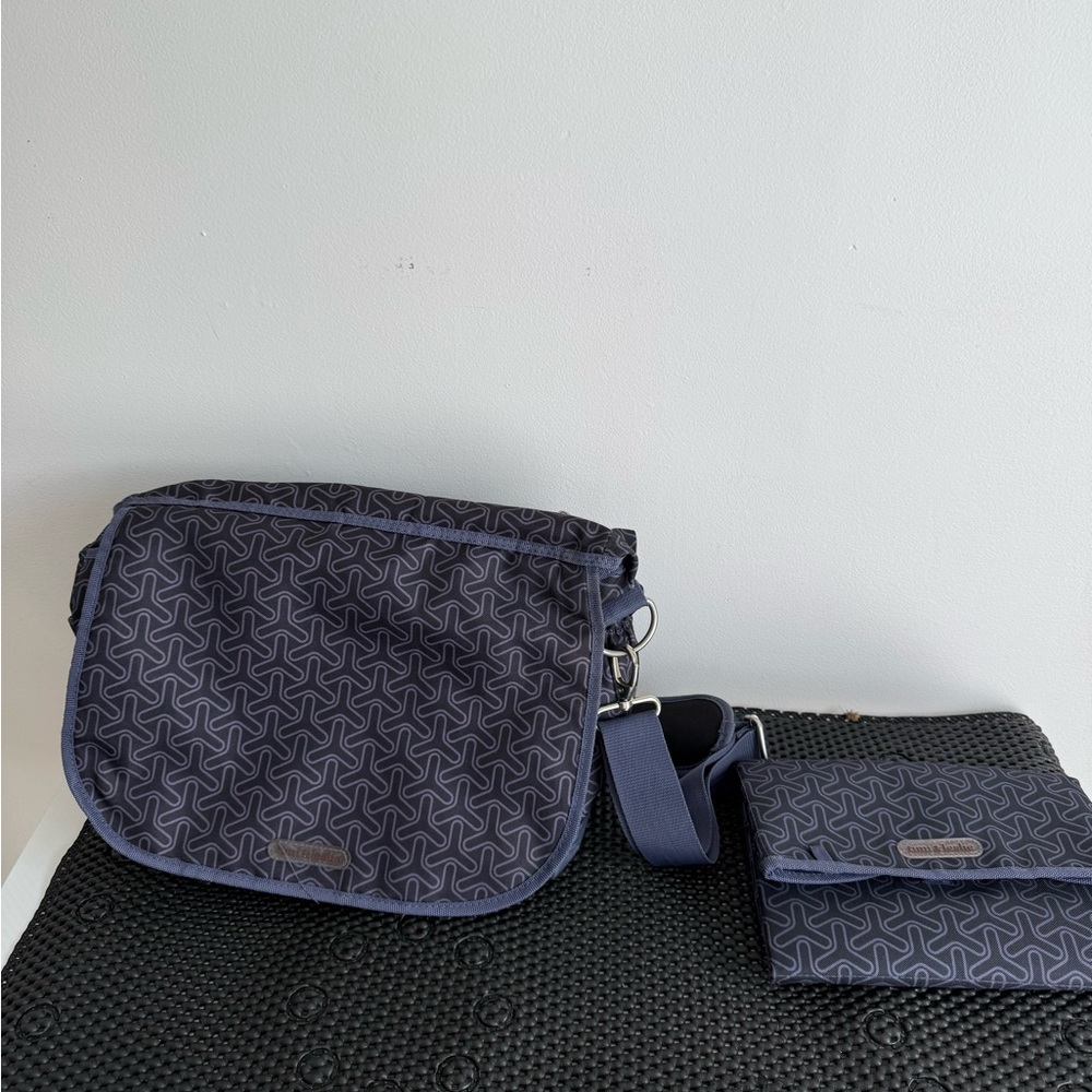 Time & Leslie diaper bag stylish Navy Blue Women's Bag - Picture 2 of 6